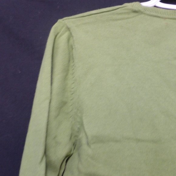 ESPRIT, medium, green V-neck, long sleeve, knit pullover shirt, GUC - Picture 10 of 13